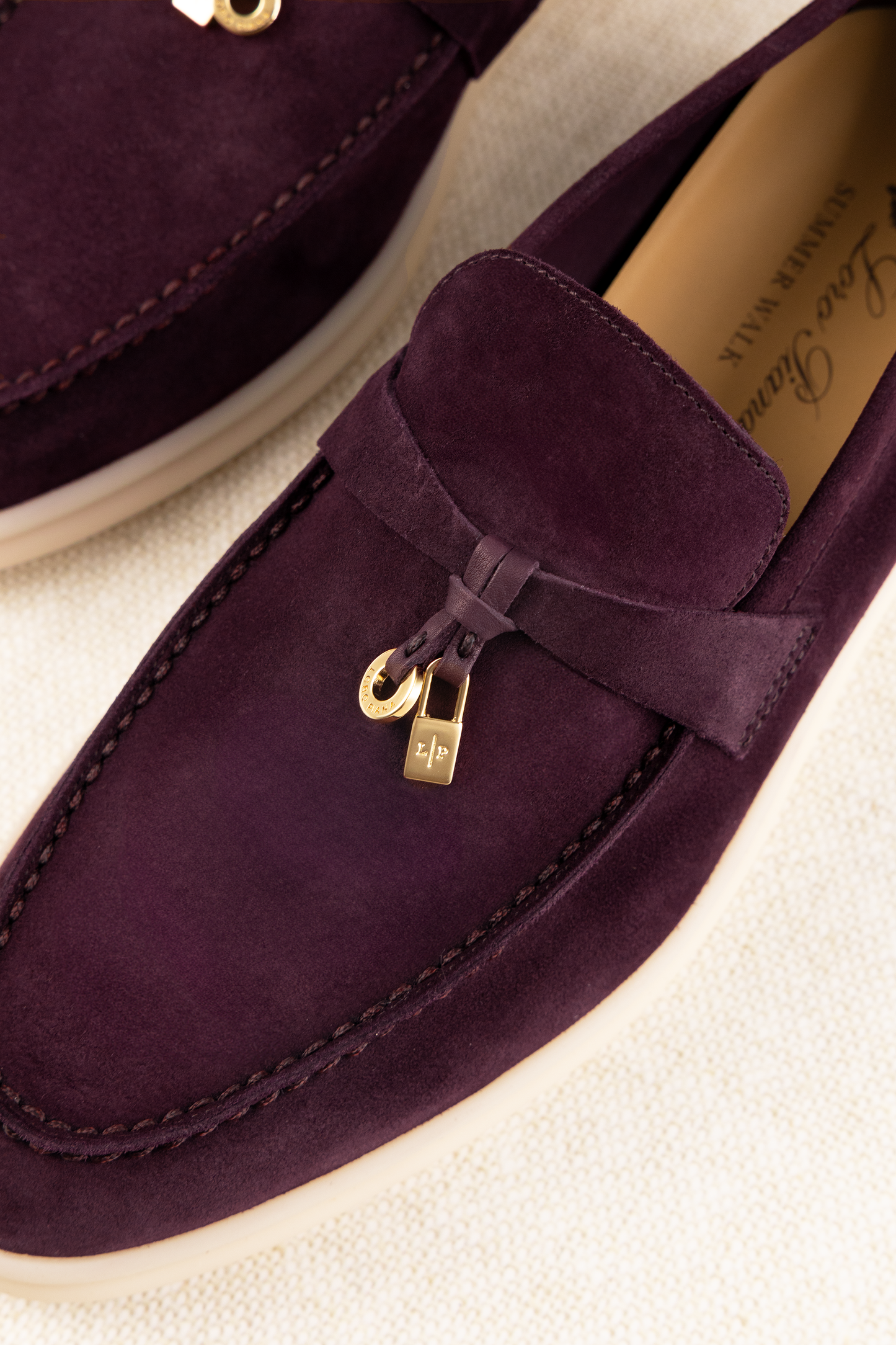 Loro Piana Summer Charms Loafers in Dark Roast