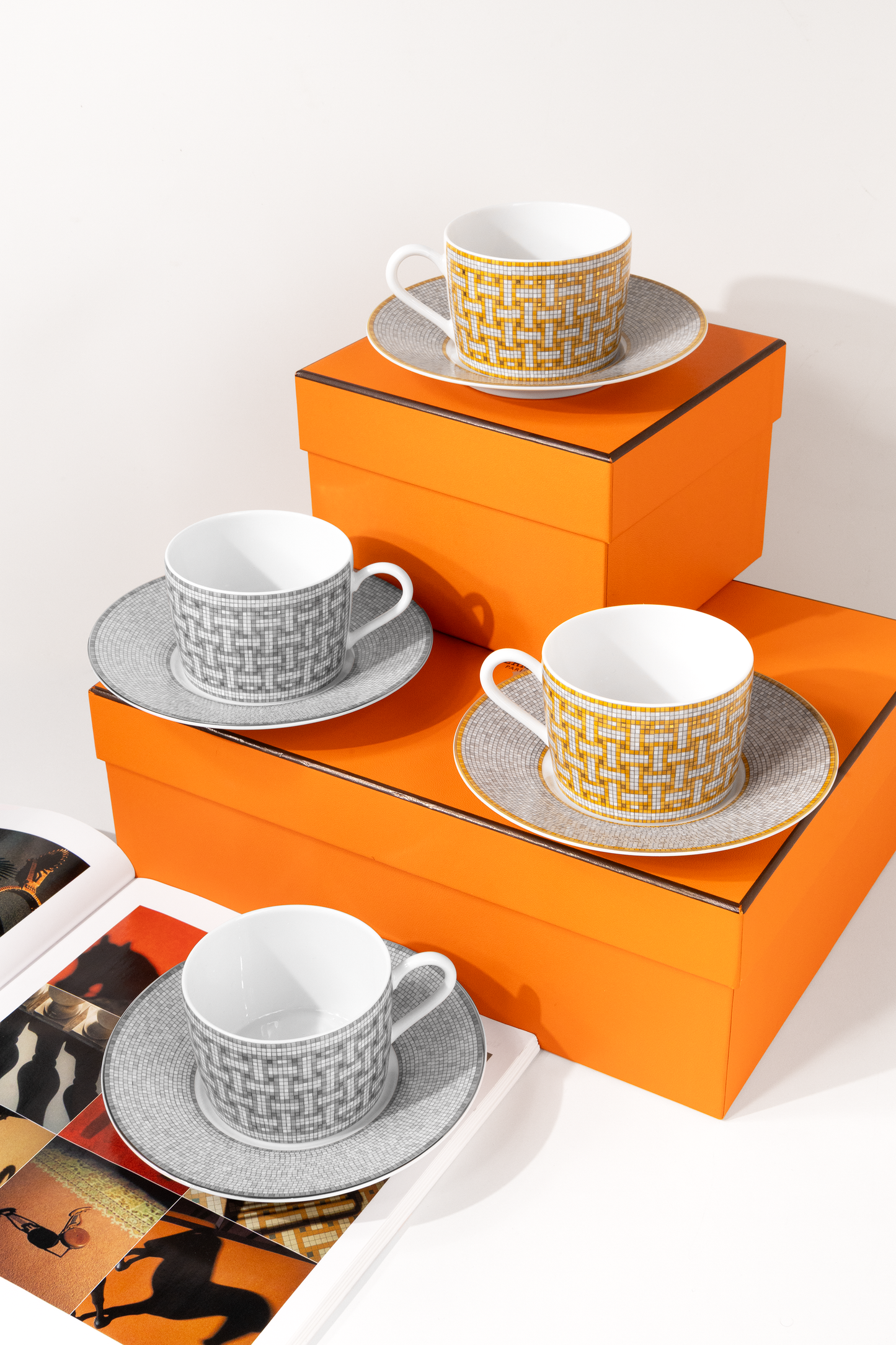 Hermès Mosaique au 24 Cups in Gold & Platinum