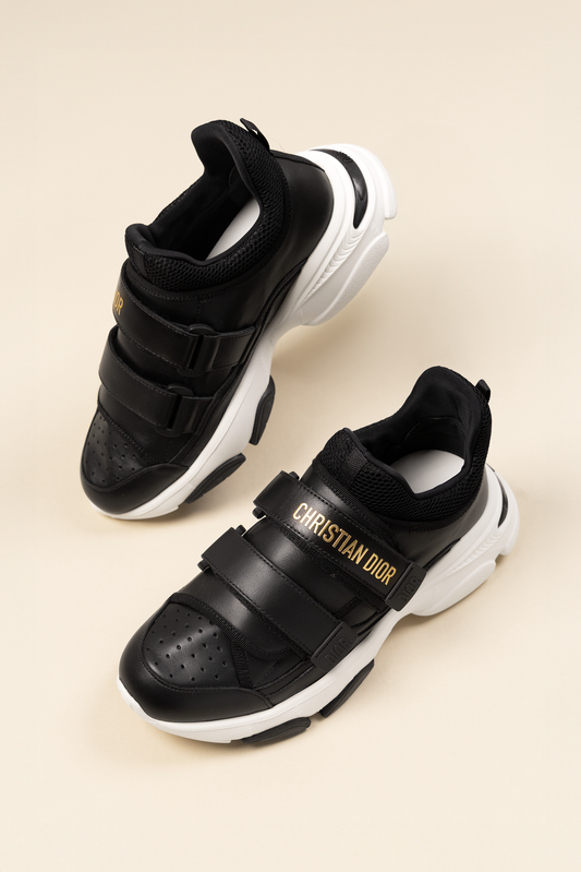 Dior D-Wander Sneakers in Black/White