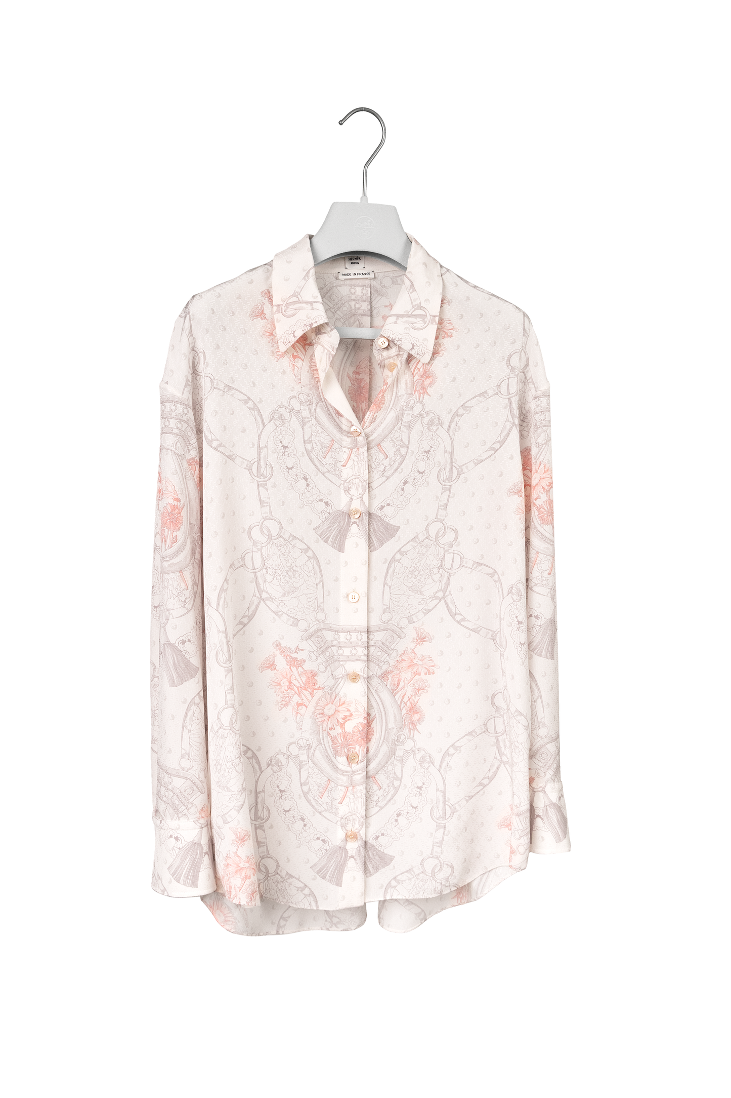 Hermès "Aux Champs Remix" Shirt in Rose Opaline
