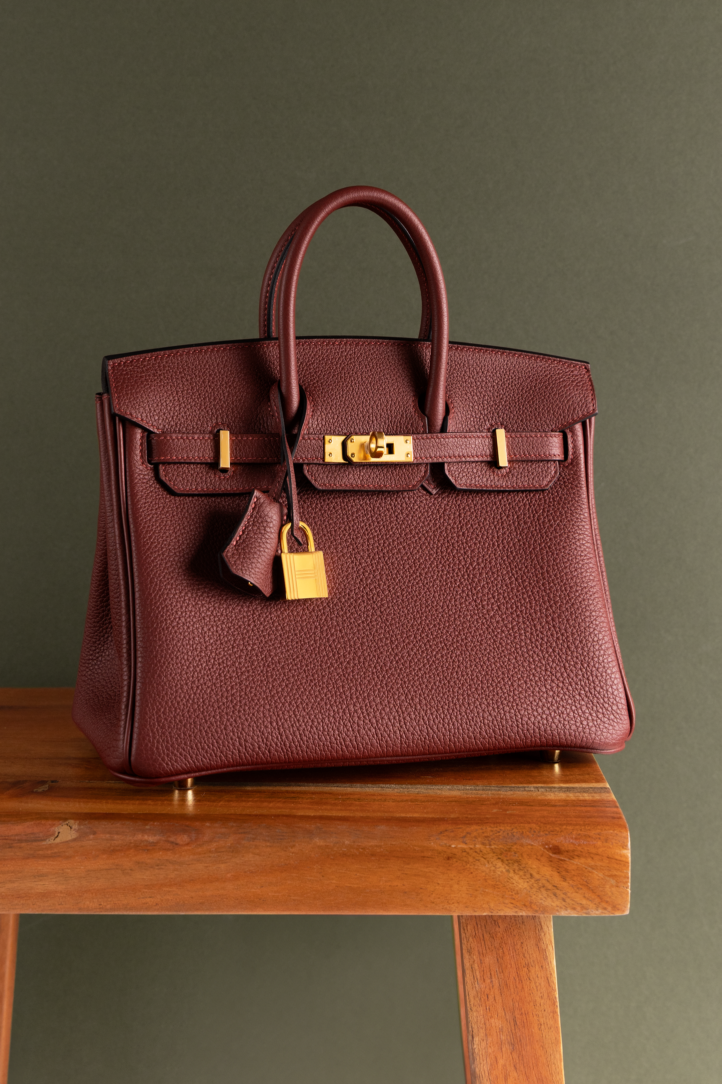 Hermès Birkin 25 Togo Rouge H GHW