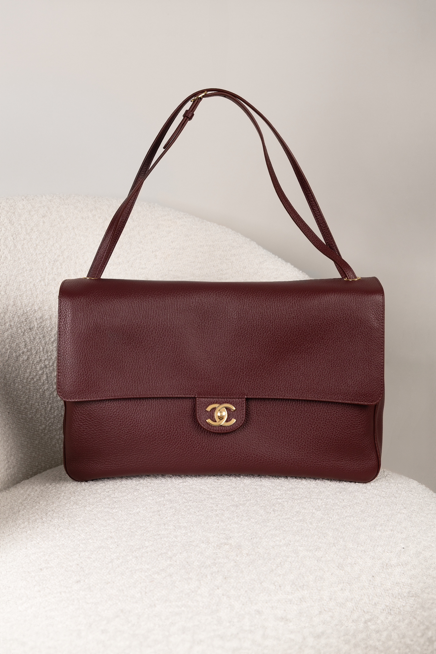Chanel Maxi Flap Bag in Burgundy