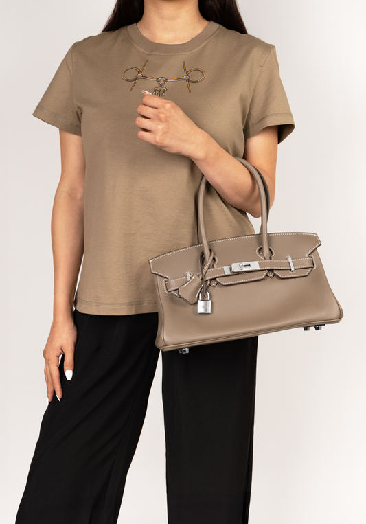 Hermès Birkin Shoulder 29 Evercolor in Etoupe PHW