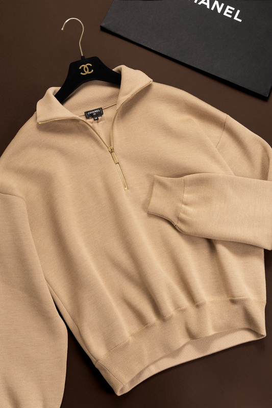 Chanel Beige Pullover Sweater