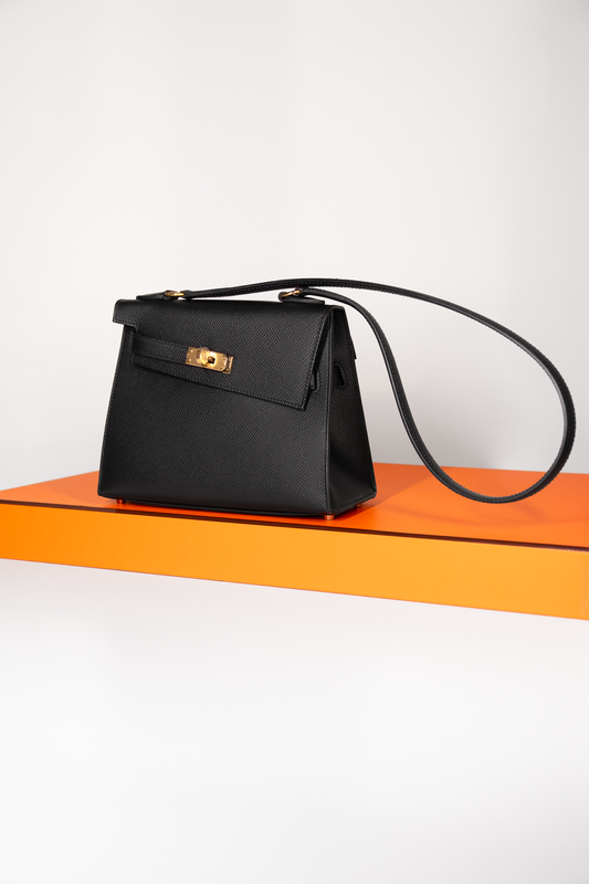 Hermès Kelly Desordre Epsom Bag in Black GHW