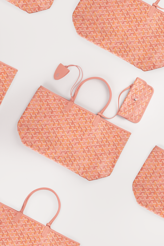 Goyard St Louis PM Tote Bag in Multicolored Powder Pink