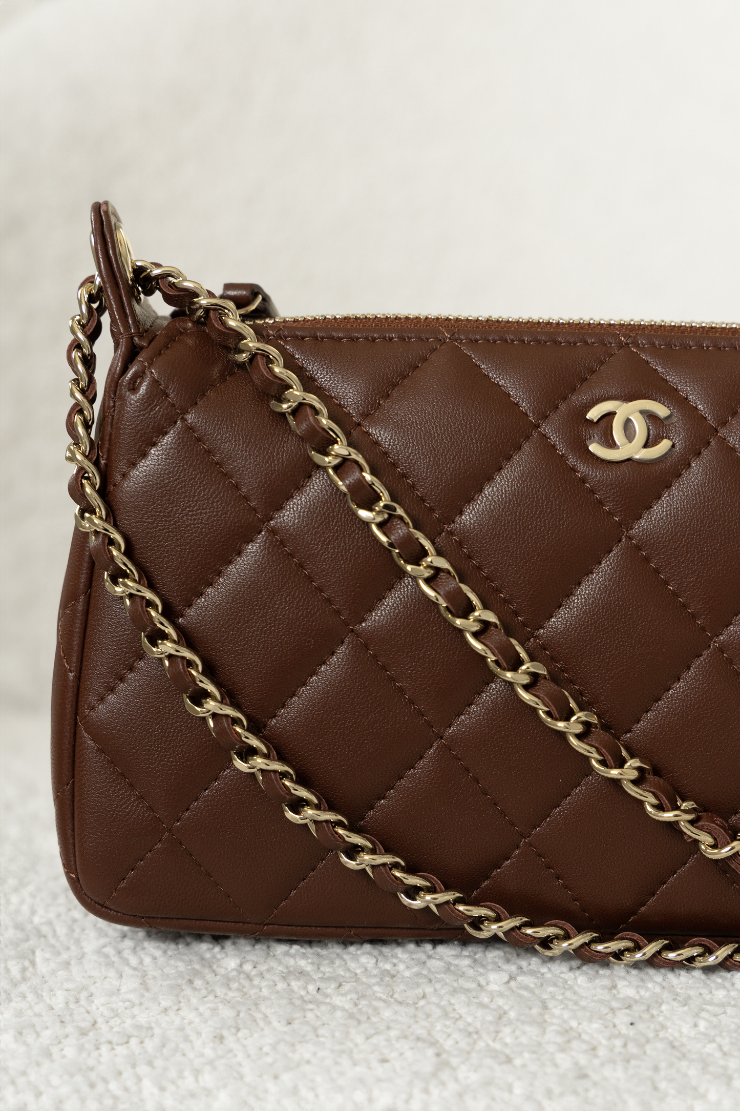 Chanel Clutch with Chain in Brown
