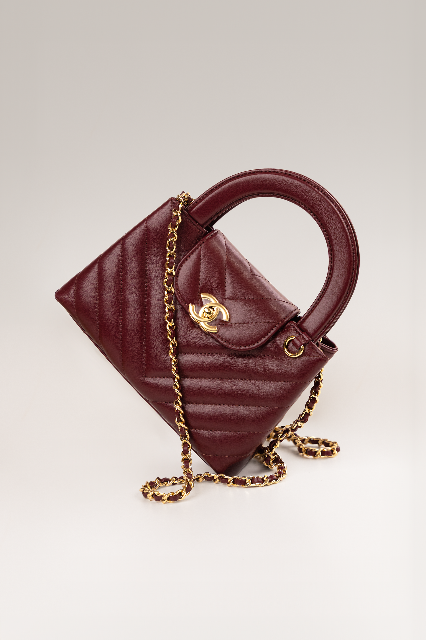Chanel Kelly Nano Bag in Burgundy