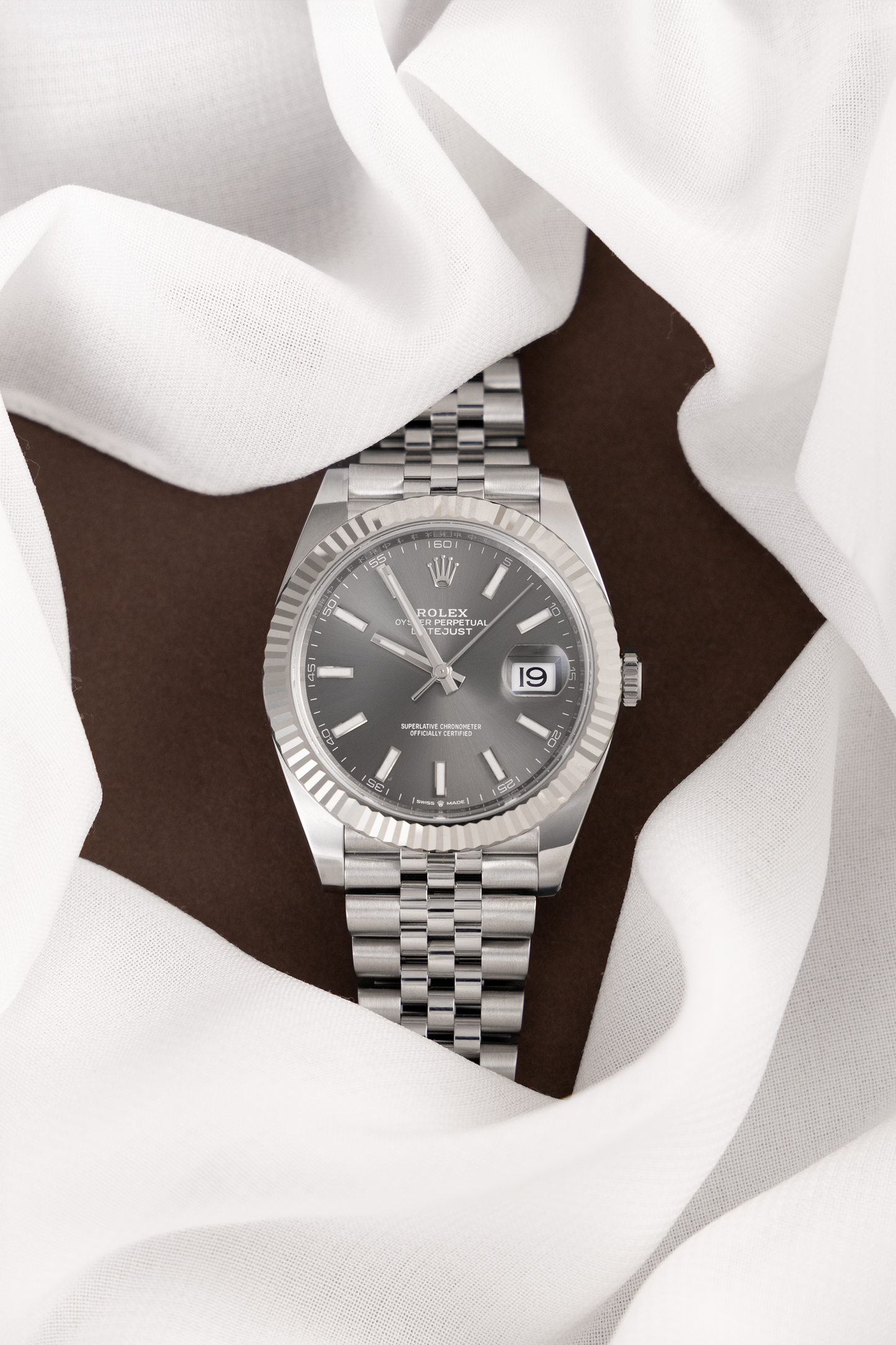 Rolex Oyster Perpetual Datejust 41mm with Slate Dial