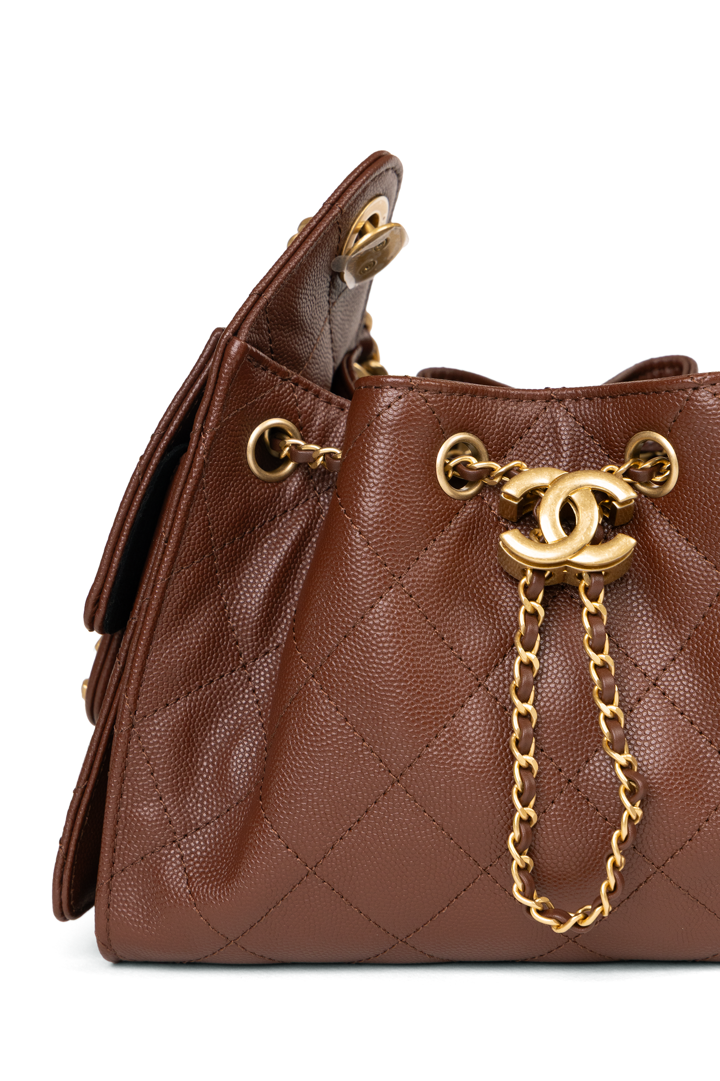 Chanel Mini Hobo 25 Bag in Brown
