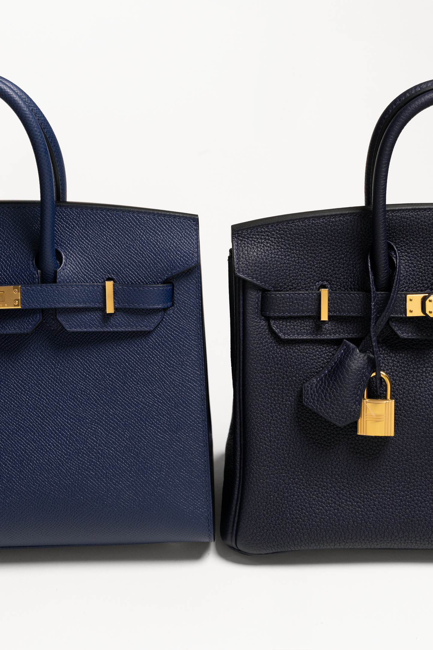 Hermès Birkin 25 Epsom Blue Navy GHW & Birkin 25 Togo in Blue Nuit GHW