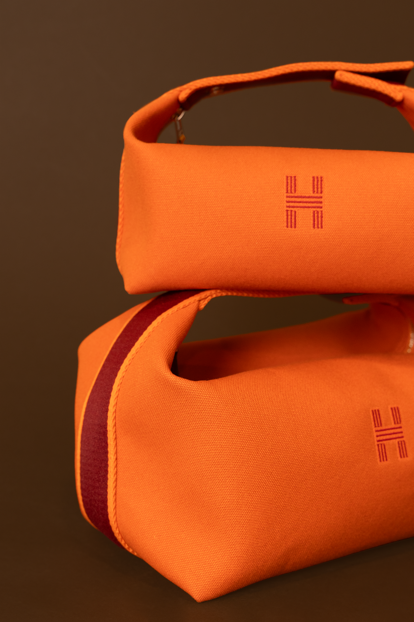 Hermès Bride-A-Brac Orange Pouches in Small & Medium