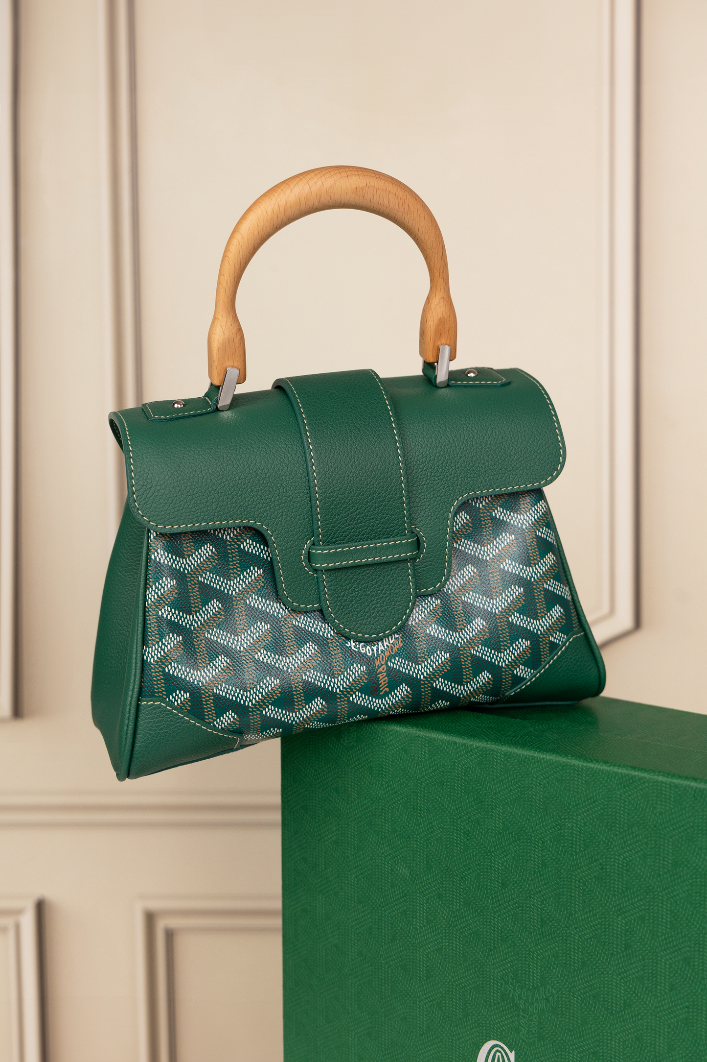 Goyard Mini Green Saigon Bag