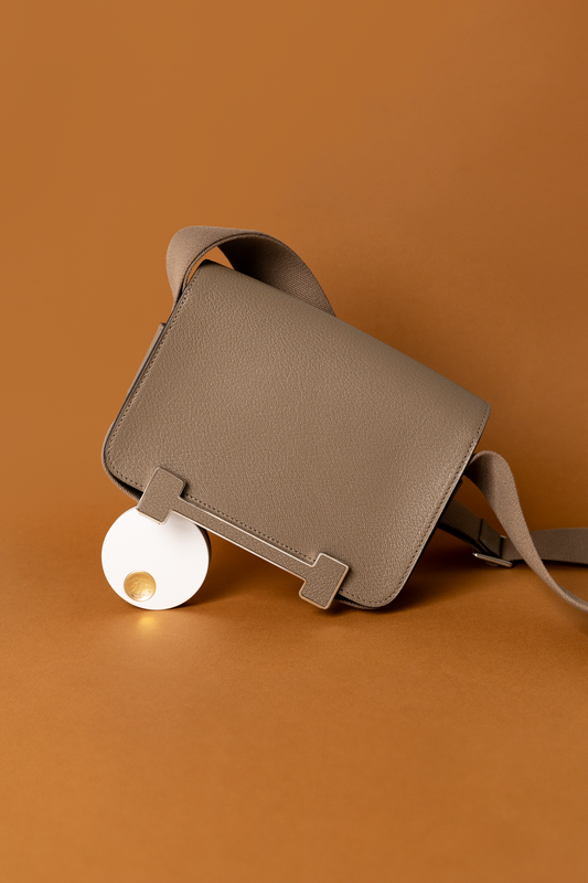 Hermès Geta Chevre Mysore Etoupe PHW