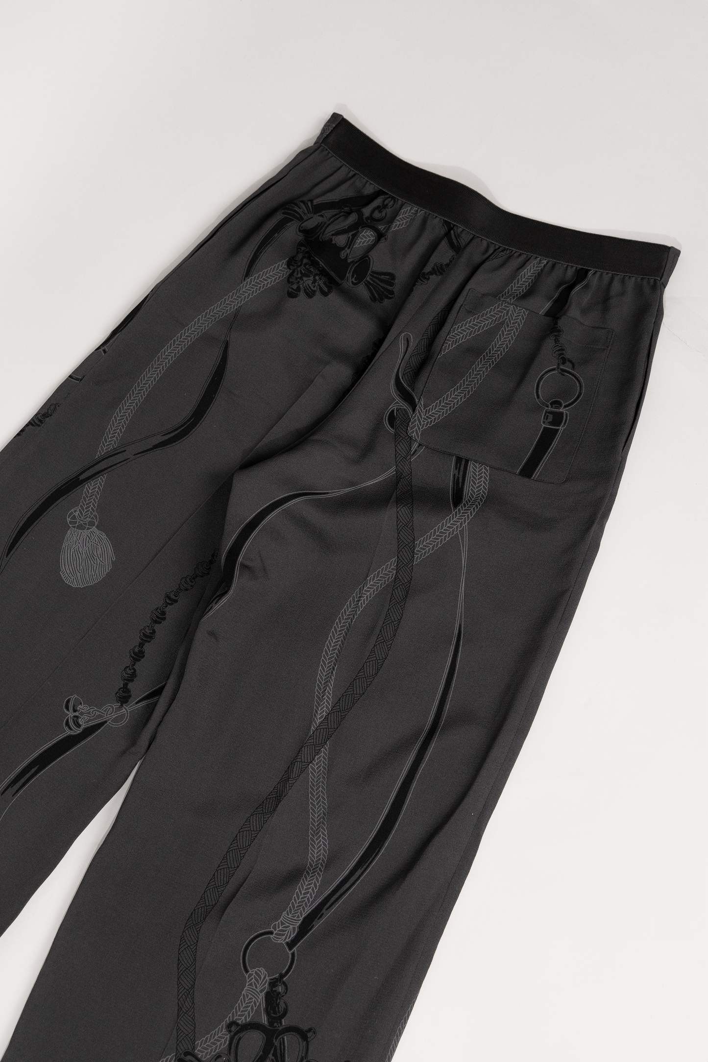 Hermès Woman Trousers in Gris Charbon