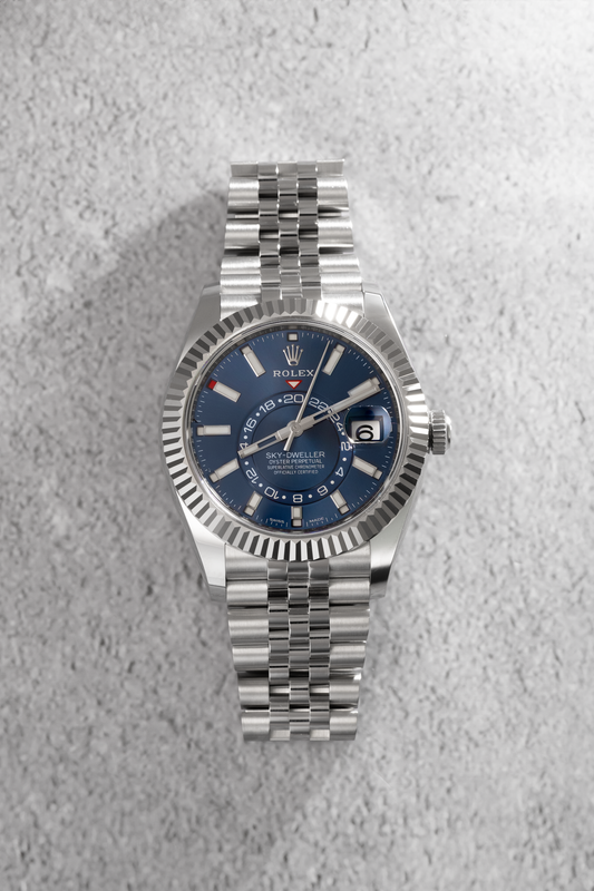 Rolex Sky-Dweller Oyster Watch in 42MM Oystersteel & White Gold