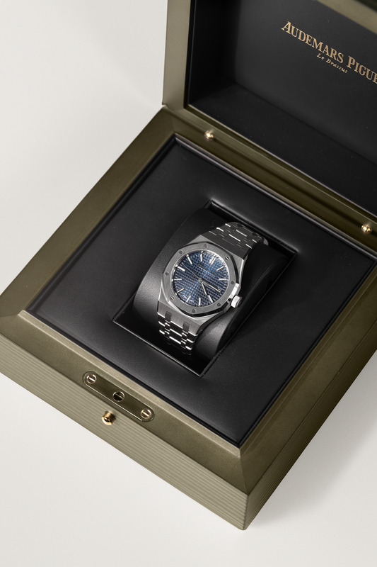 Audemars Piguet 50th Anniversary Royal Oak 37mm Blue Nuit Dial Watch