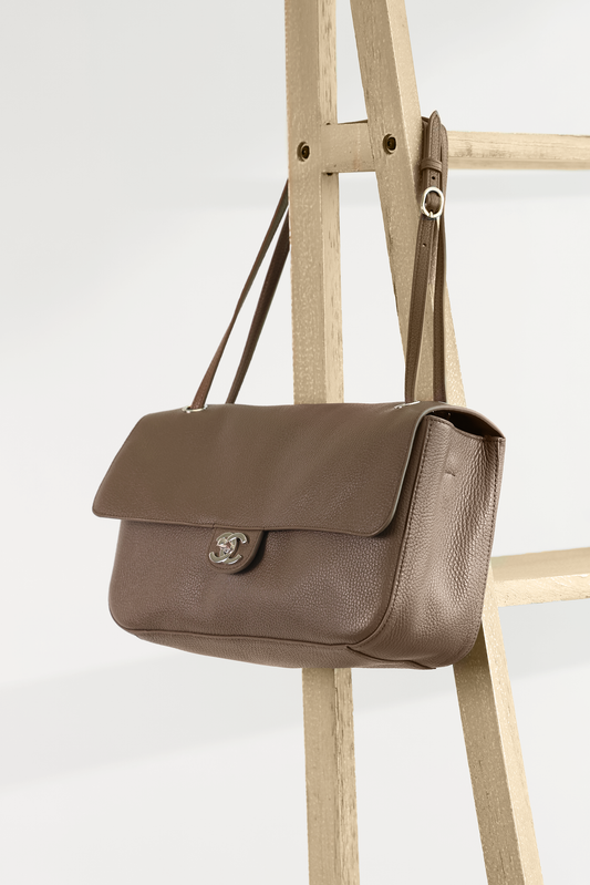 Chanel Maxi Flap Bag in Light Brown
