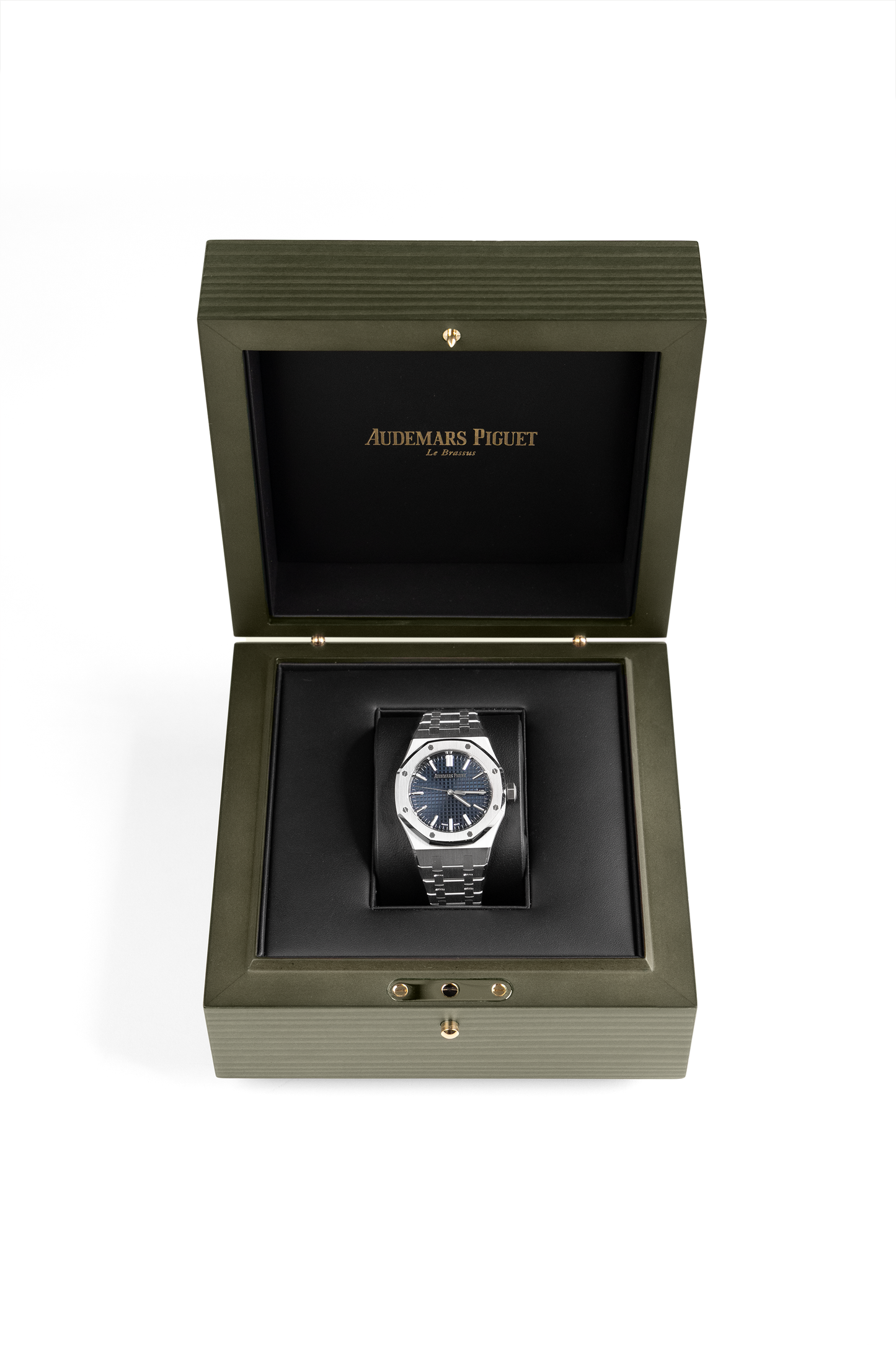 Audemars Piguet Royal Oak 37MM 50th anniversary Special Stamp Blue Dial Watch