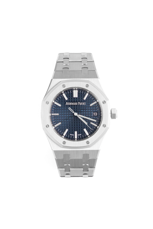 Audemars Piguet Royal Oak 37MM 50th anniversary Special Stamp Blue Dial Watch