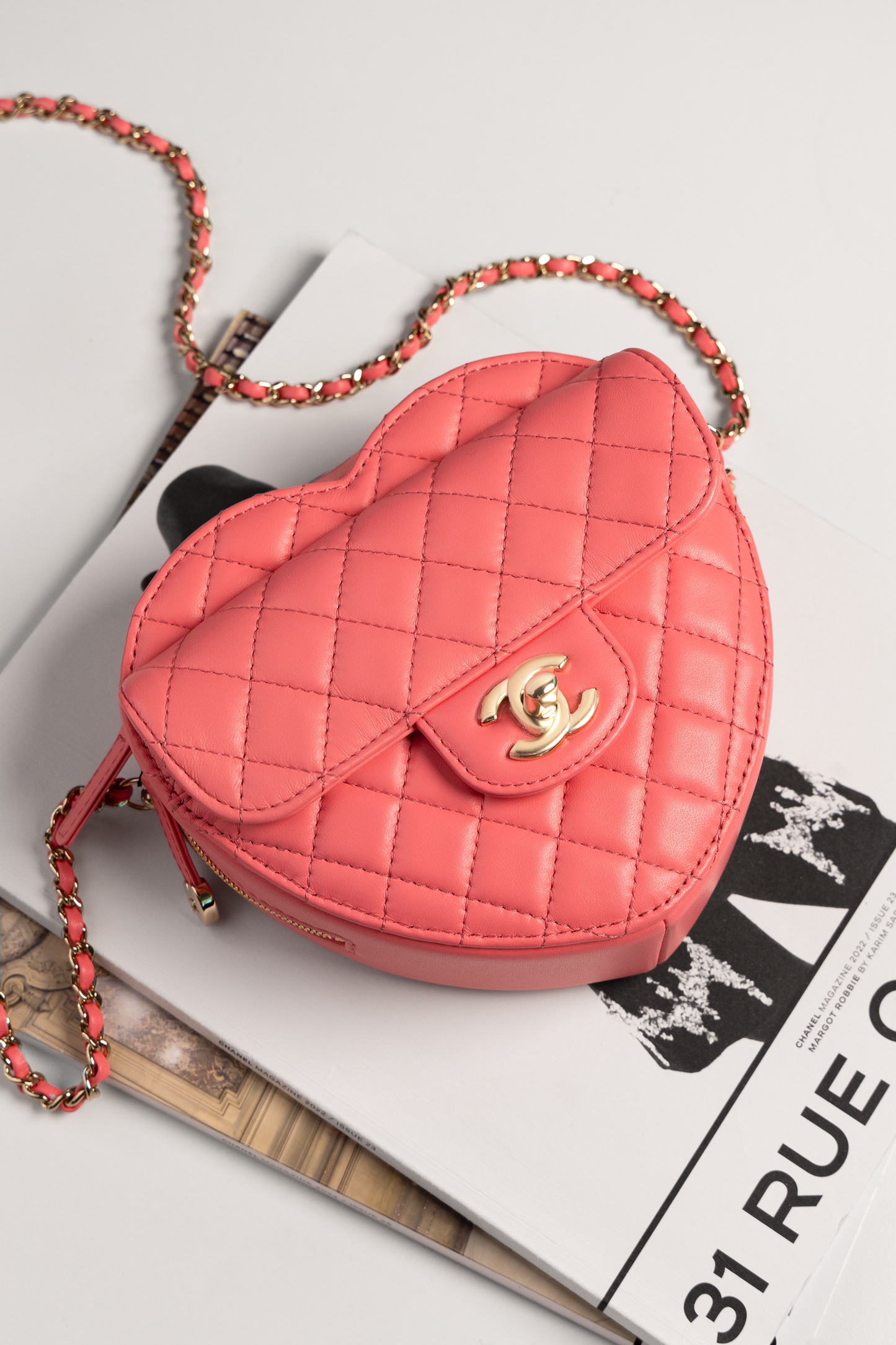 Chanel Pink Heart Bag