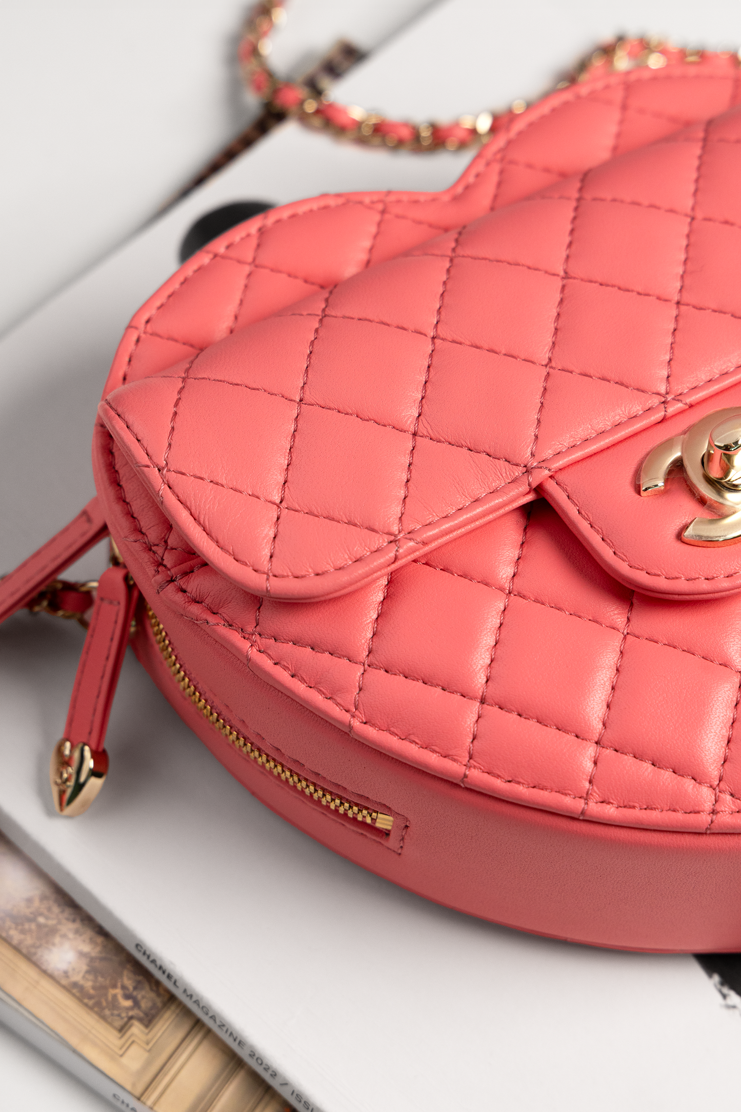 Chanel Pink Heart Bag