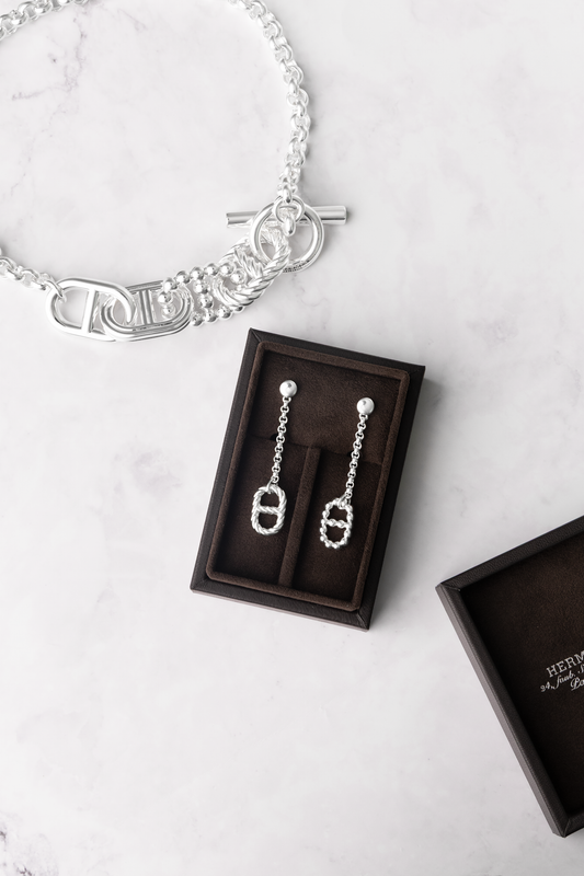 Hermès Chaine d'ancre Alea II Necklace & Earrings