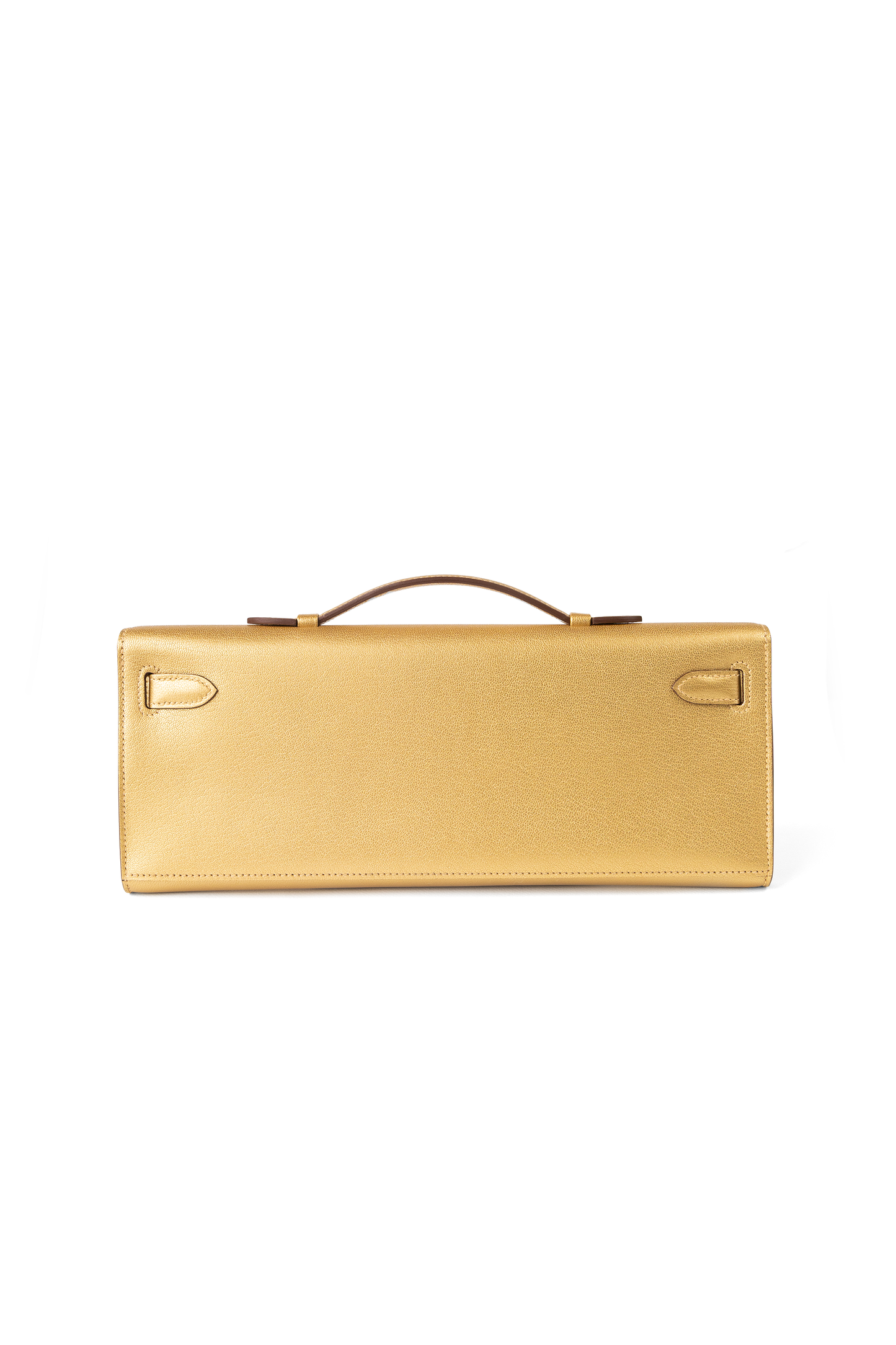 Hermès Kelly Cut Clutch in Chamkilight Dore GHW