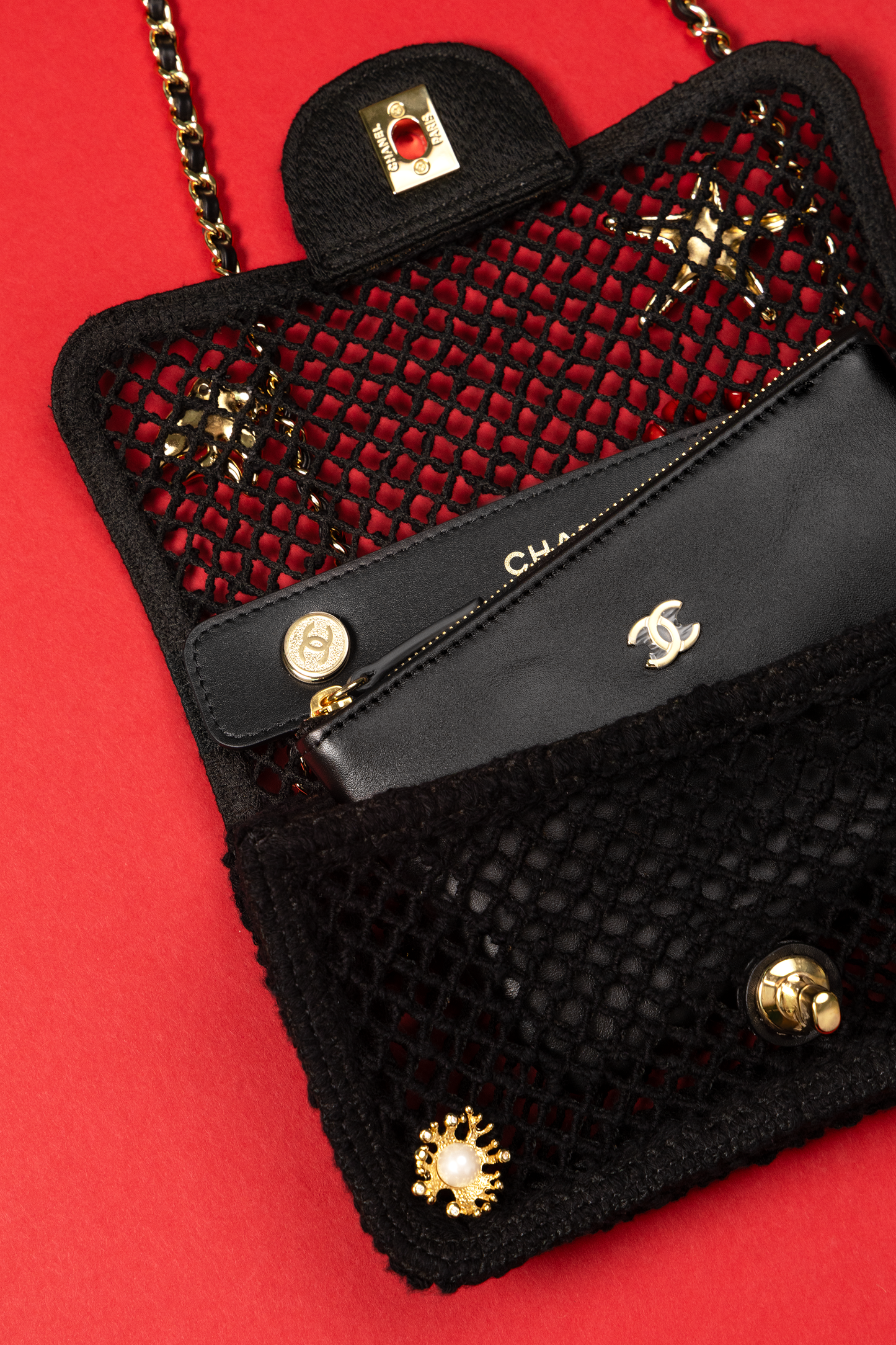 Chanel Coco Beach Black Flap Bag