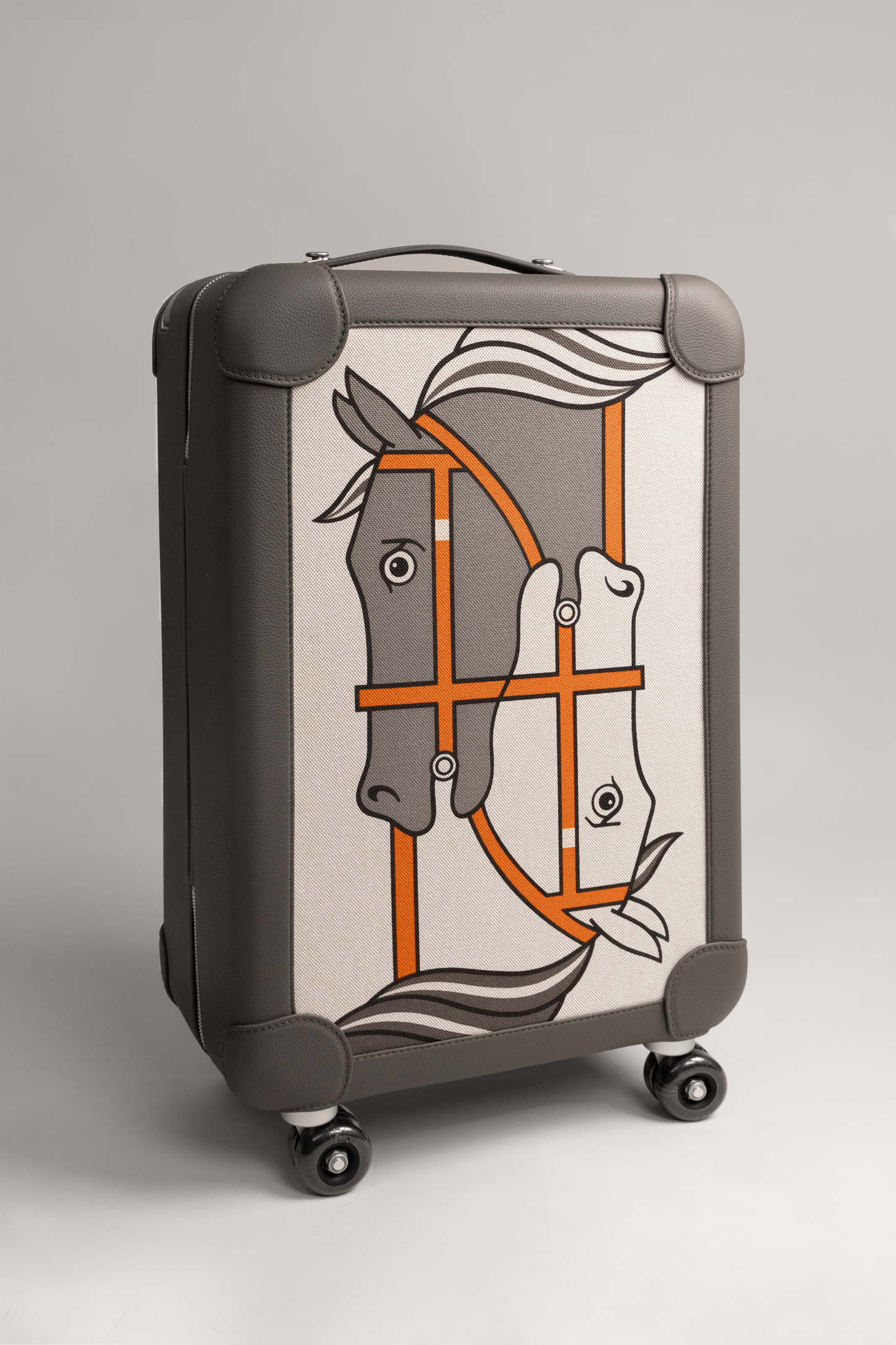 Hermès R.M.S Cabin Suitcase in Étain/Écru/Beige/Noir
