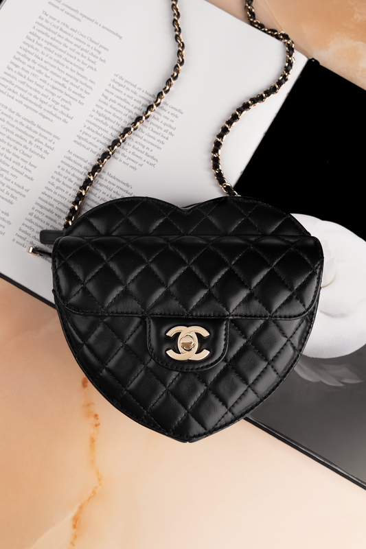 Chanel Heart Bag in Black