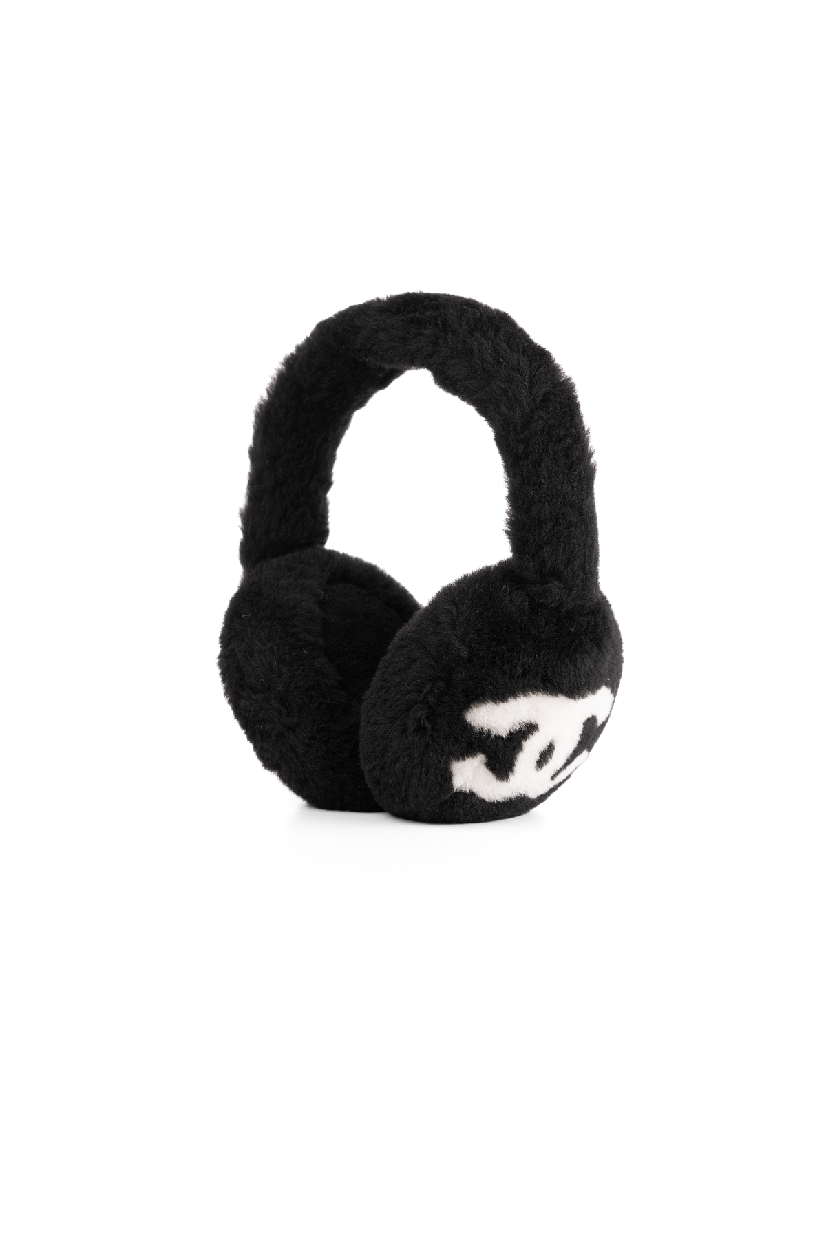 Chanel Shearling CC Earmuffs in Black