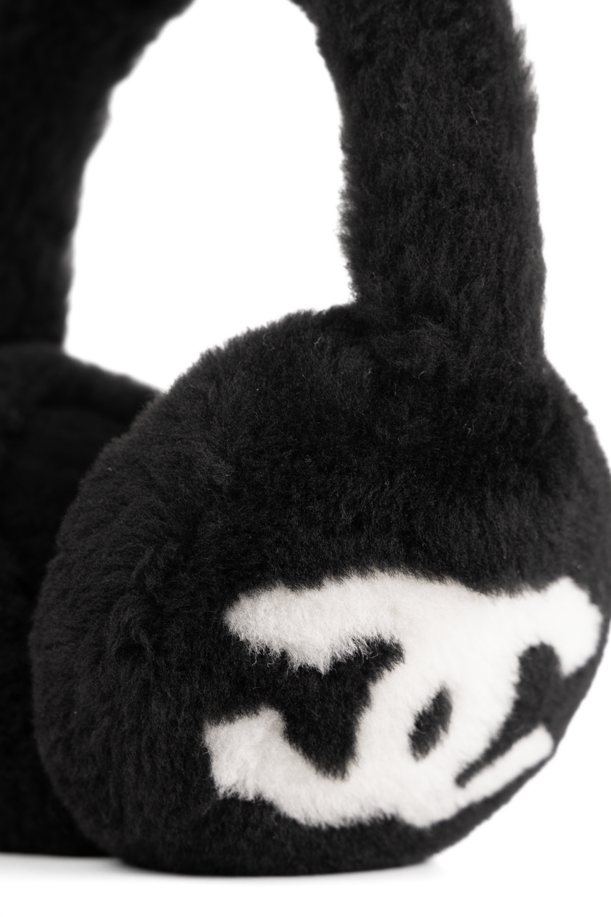Chanel Shearling CC Earmuffs in Black