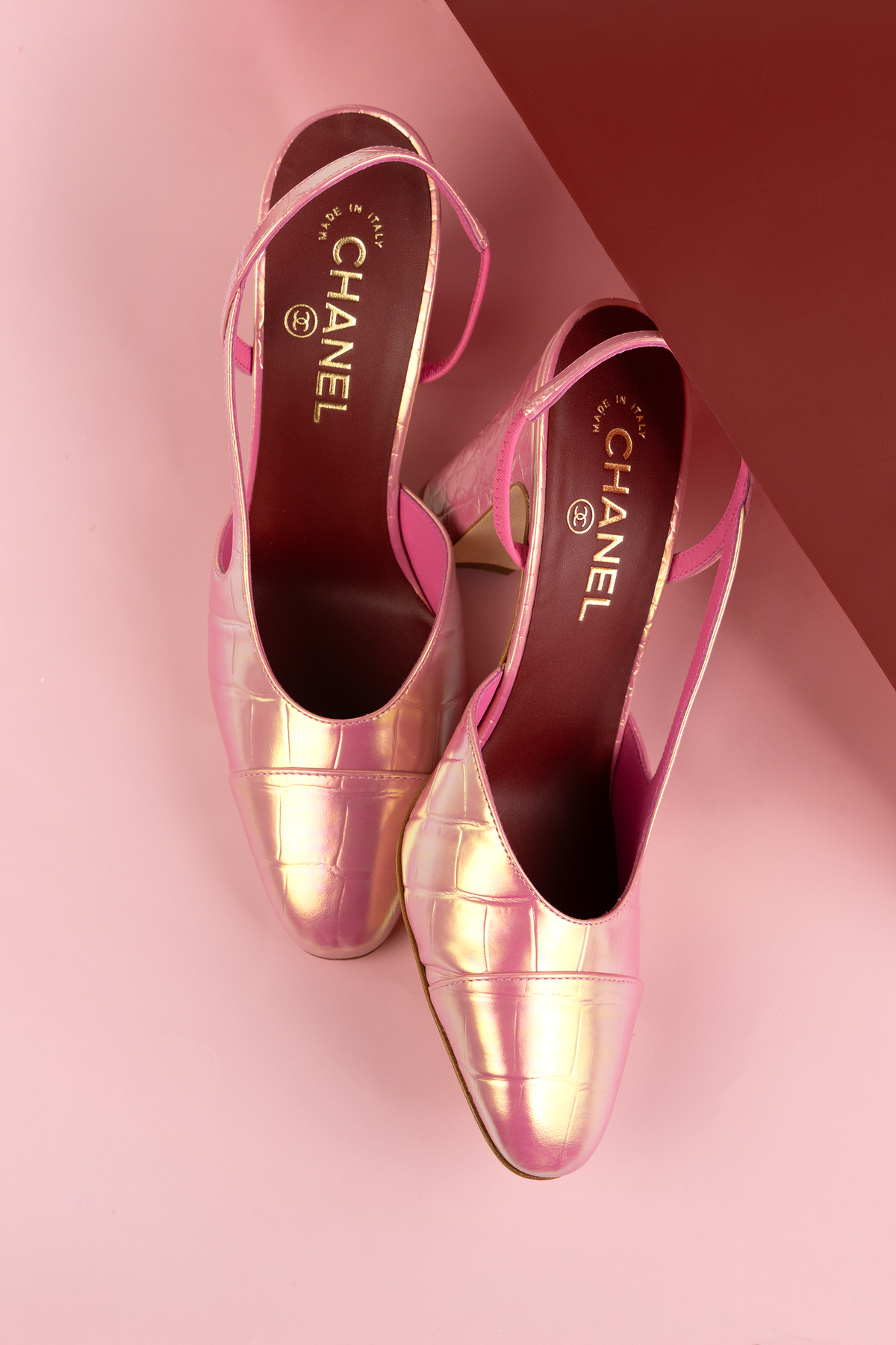 Chanel Pink Slingbacks
