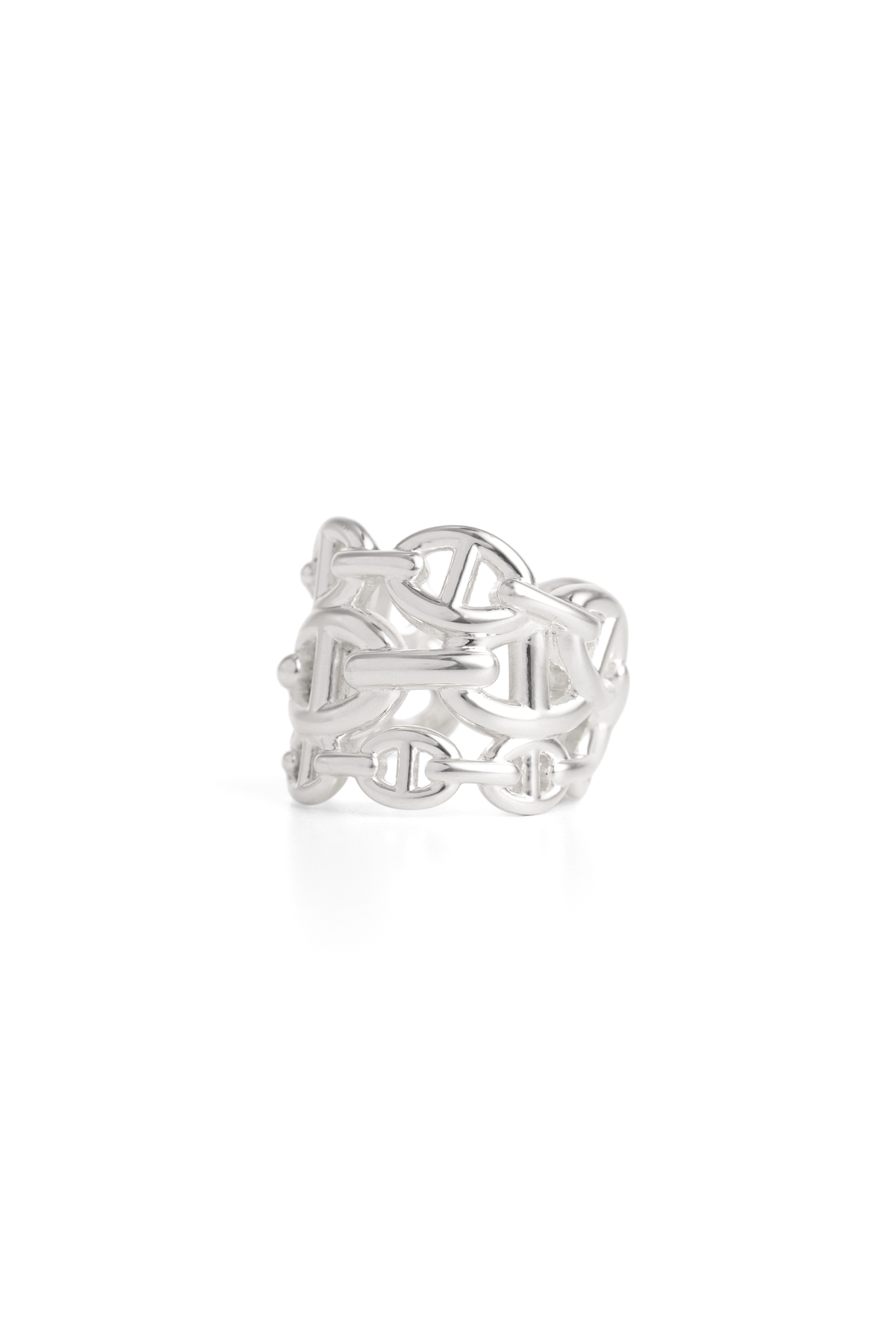 Hermès Chaine D'ancre Enchainee Ring Large Model