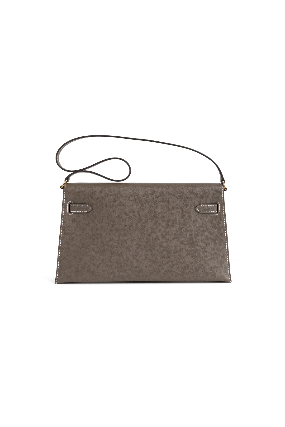 Hermès Kelly Elan Madame Calfskin in Etoupe GHW