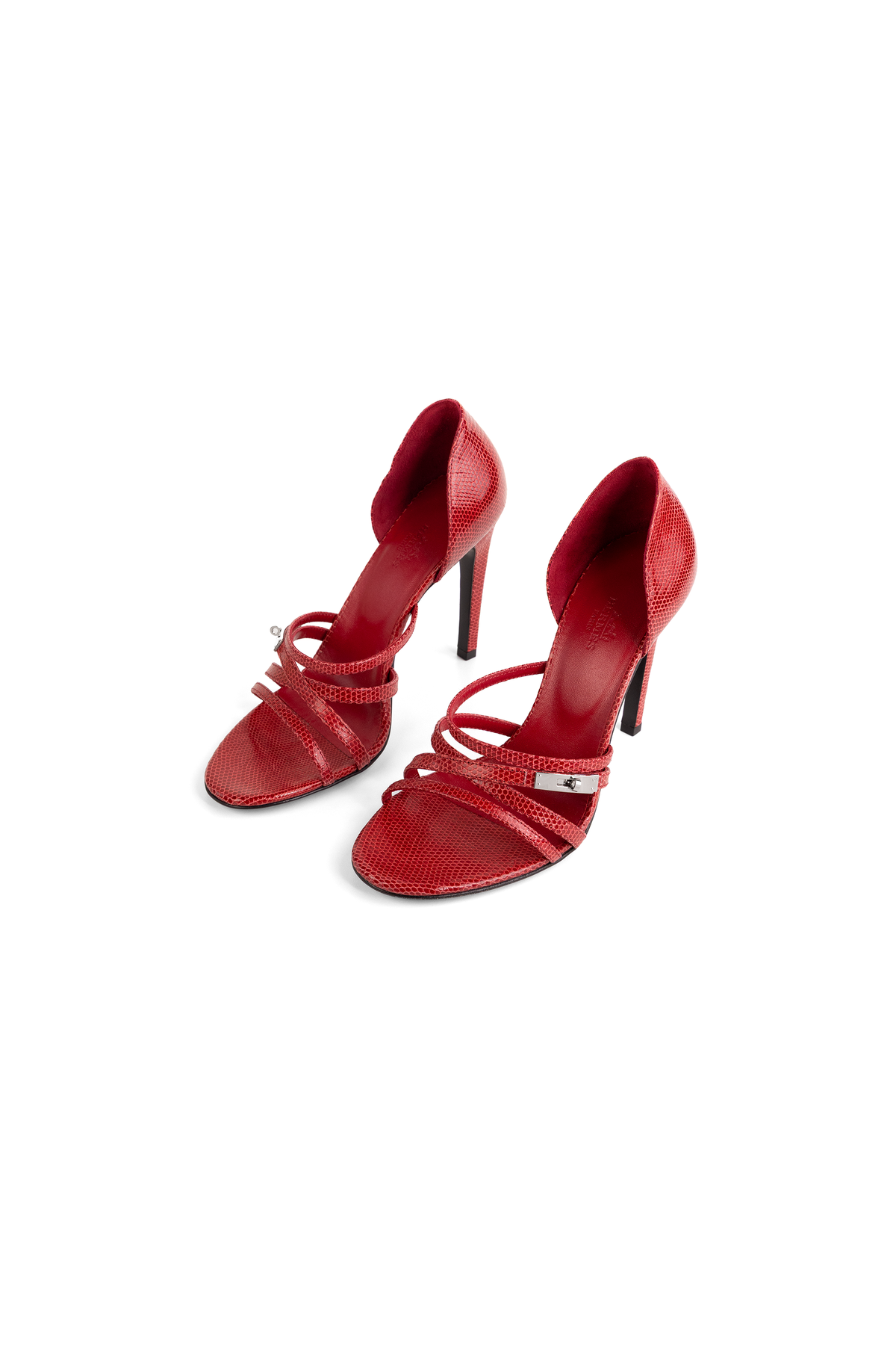 Hermès Lipstick 105 sandal in Rose Framboise PHW