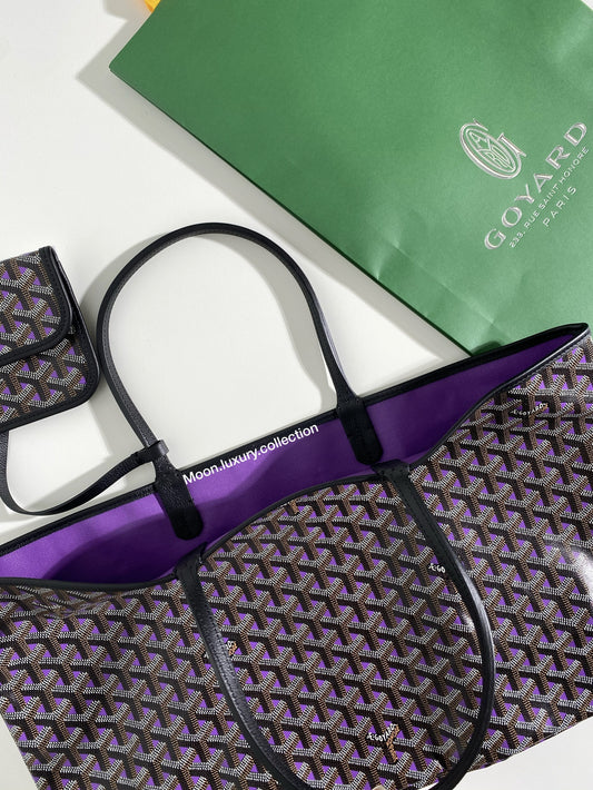 Goyard Limited Edition Purple Saint Louis PM Tote