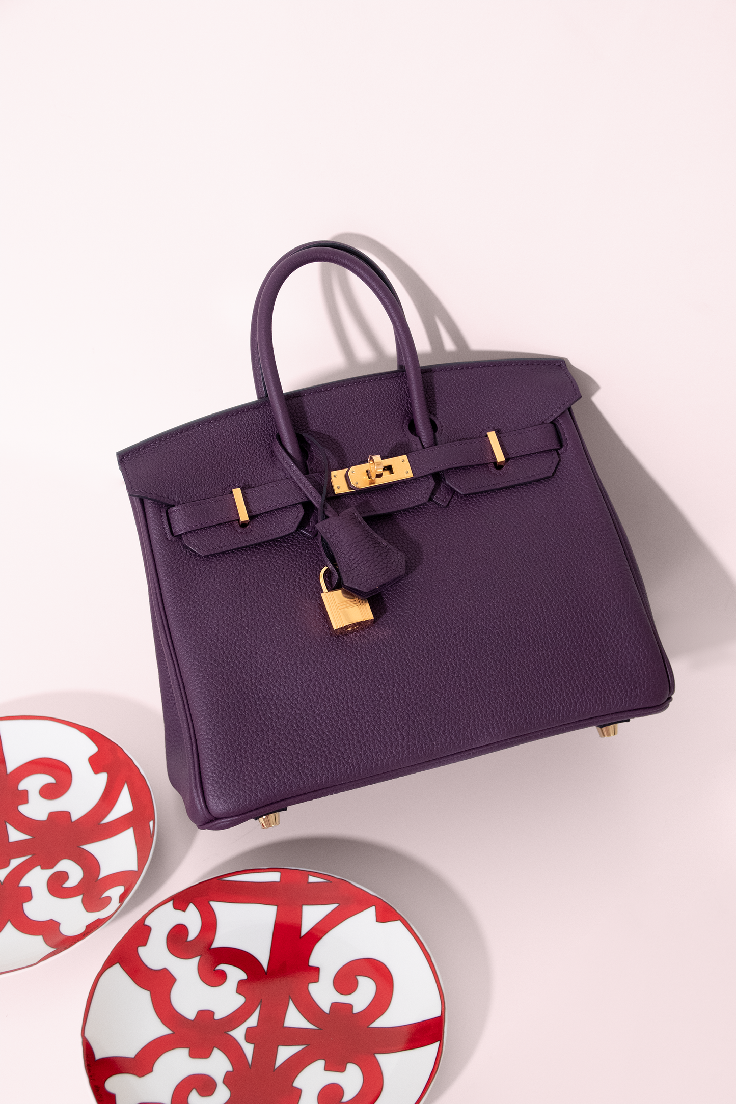 Hermès Birkin 25 Togo in Cassis GHW
