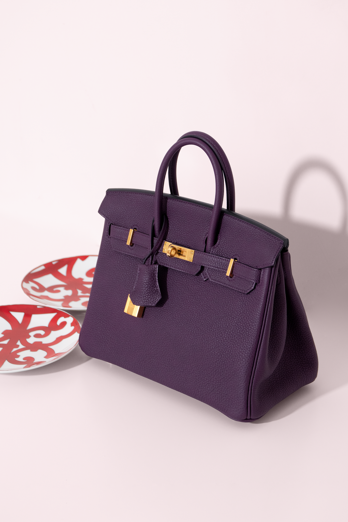 Hermès Birkin 25 Togo in Cassis GHW