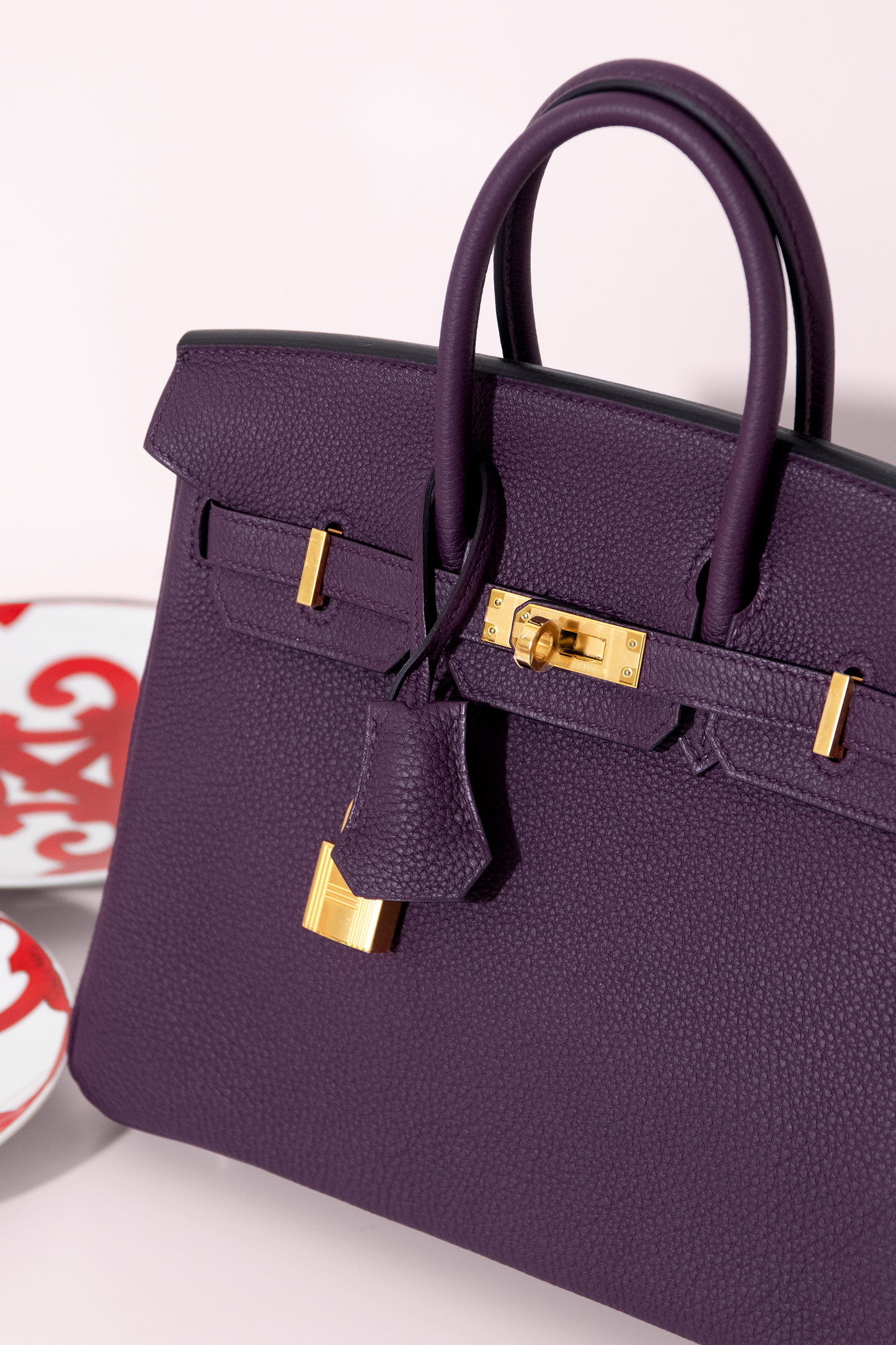 Hermès Birkin 25 Togo in Cassis GHW