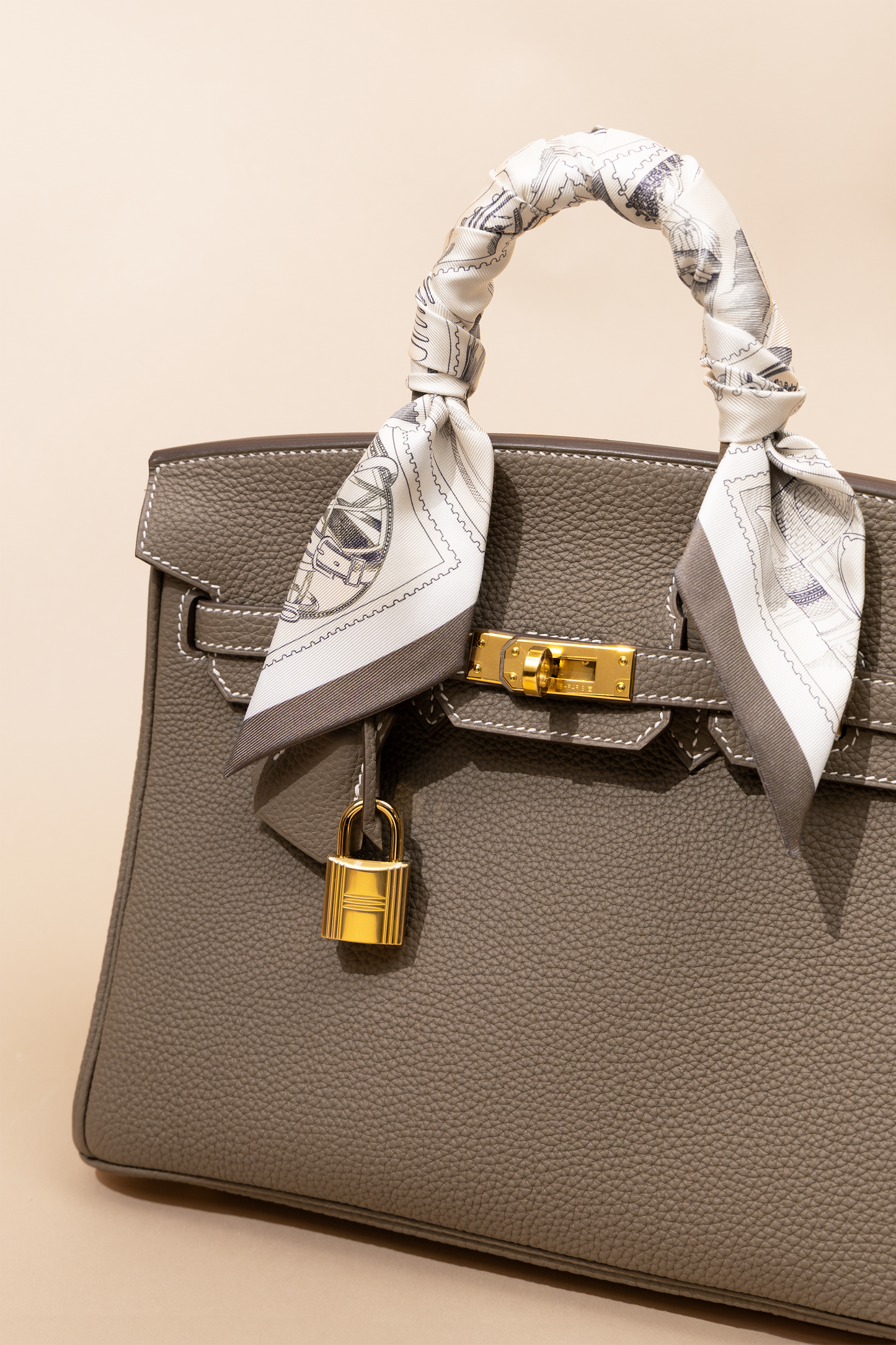 Hermès Birkin 25 Togo Etoupe GHW