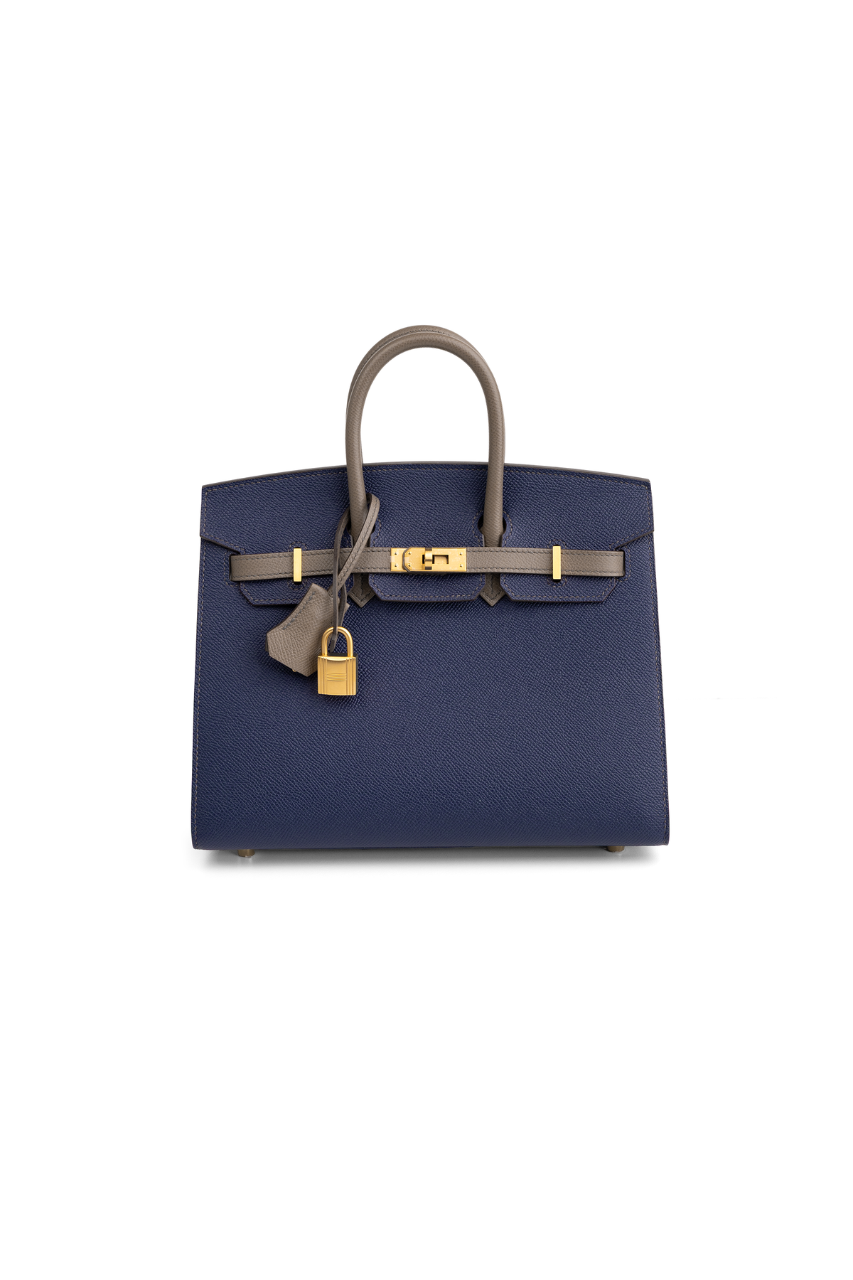 Hermès HSS Birkin 25 Epsom Sellier in Blue Indigo/Etoupe GHW