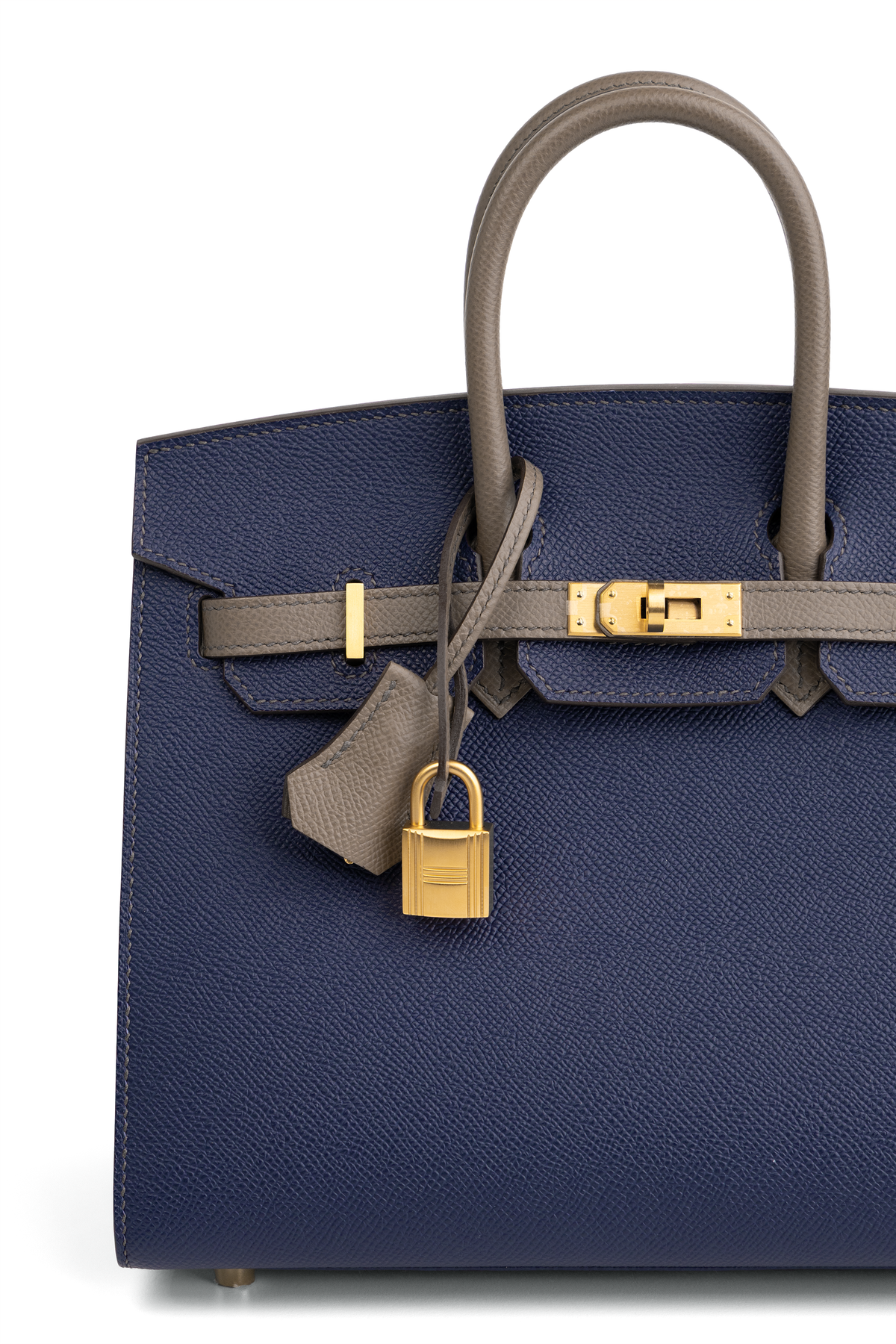 Hermès HSS Birkin 25 Epsom Sellier in Blue Indigo/Etoupe GHW