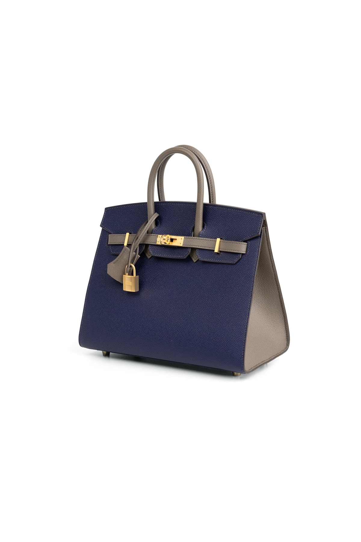 Hermès HSS Birkin 25 Epsom Sellier in Blue Indigo/Etoupe GHW