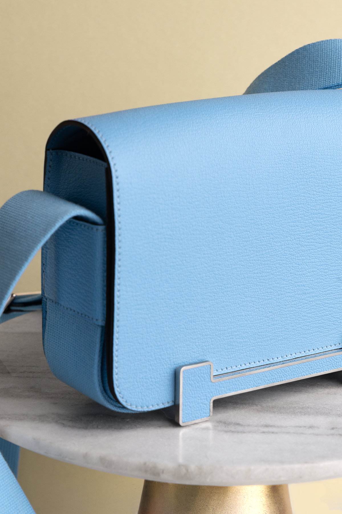 Hermès Geta Bag in Celeste PHW