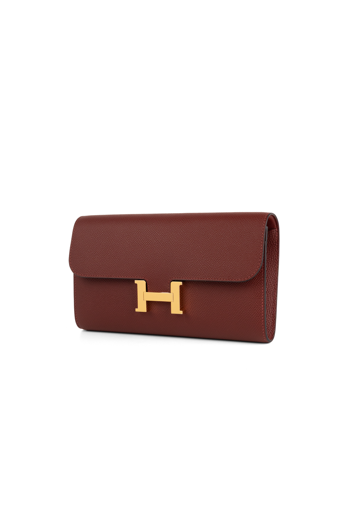 Hermès Constance To Go Wallet in Epsom Rouge H GHW