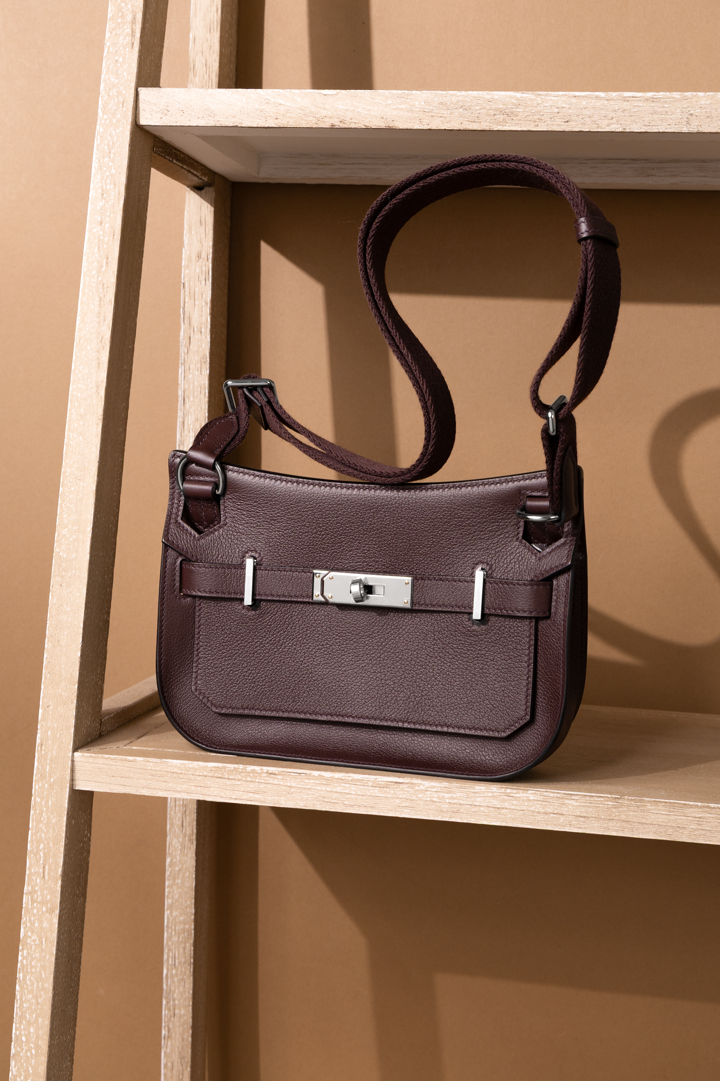 Hermès Jypsiere mini bag in Rouge Sellier PHW