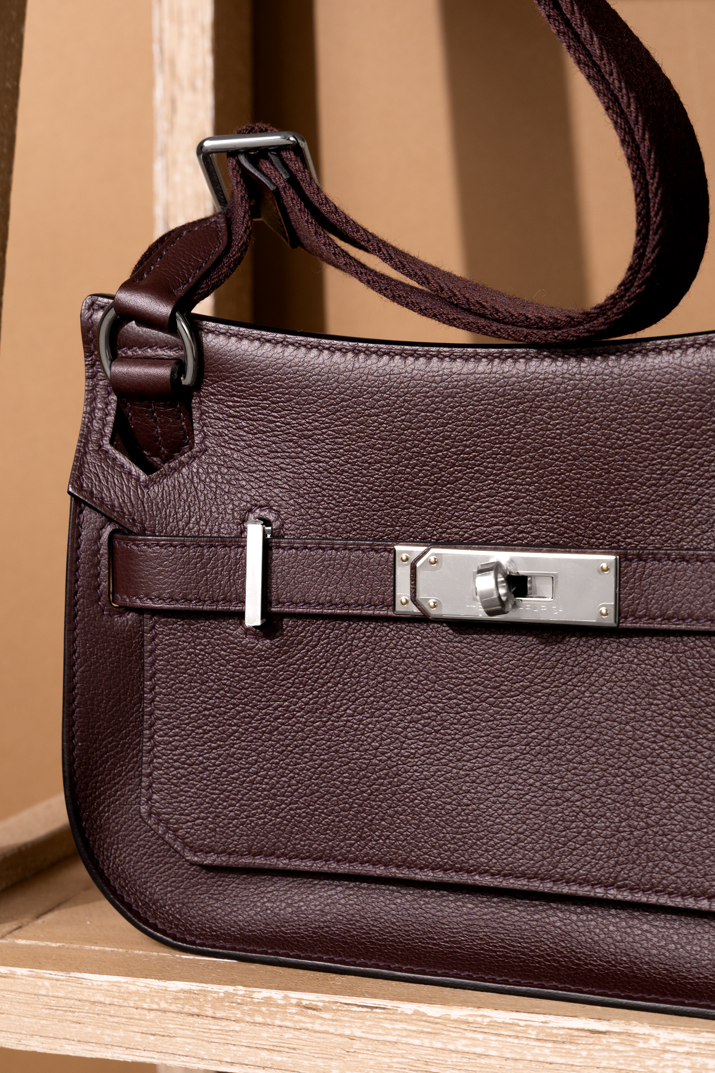 Hermès Jypsiere mini bag in Rouge Sellier PHW