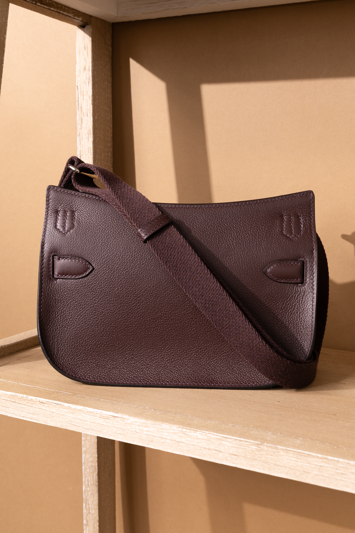 Hermès Jypsiere mini bag in Rouge Sellier PHW